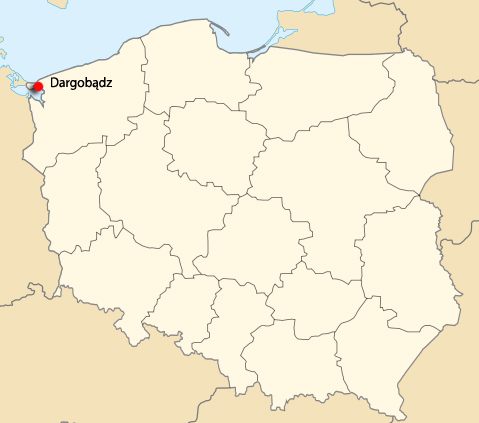 Dargobądz na mapie Polski
